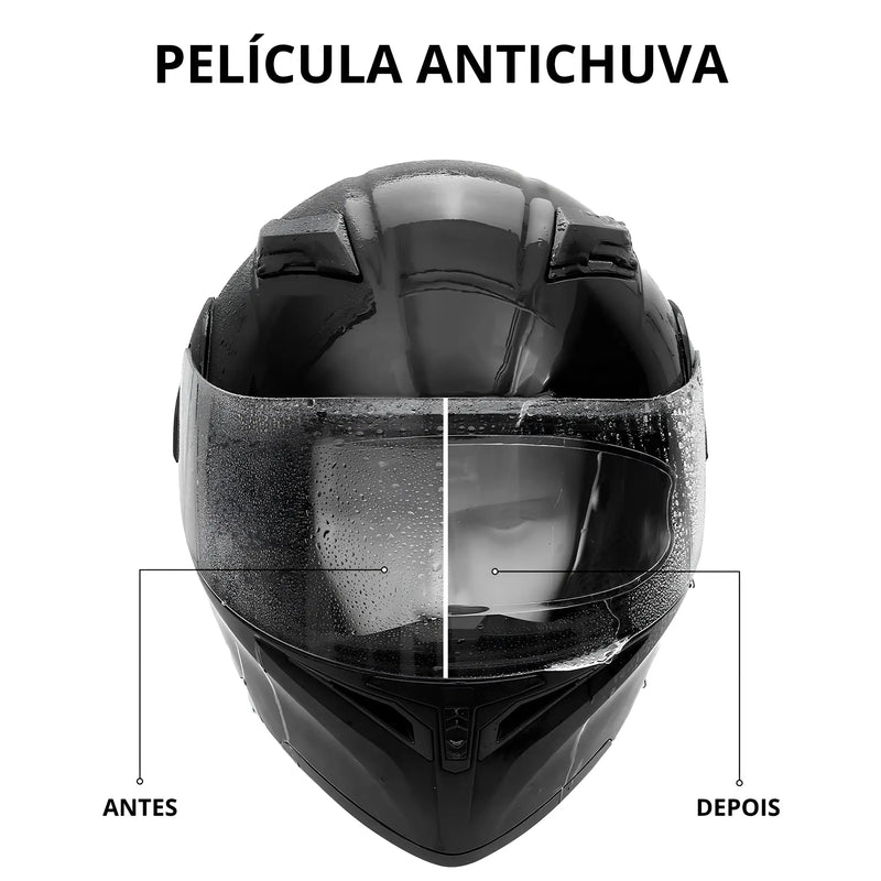 Película Antiembaçante e Antichuva para Capacete CO